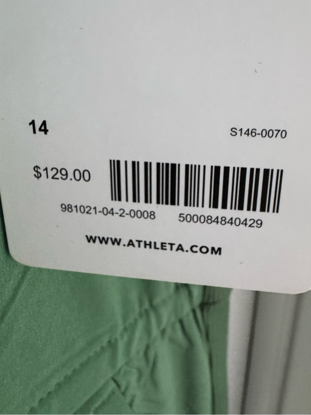Athleta Brooklyn jumpsuit in Avenue Green 14 NWT - Picture 6 of 7